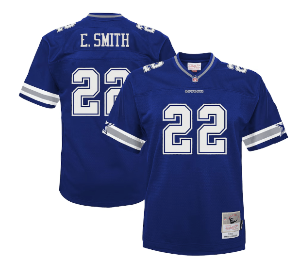 Mitchell & Ness Youth Jersey Youth Emmitt Smith Dallas Cowboys Mitchell & Ness Blue Throwback Jersey