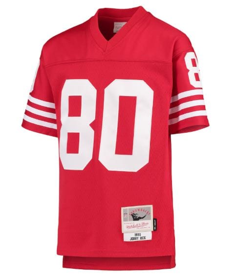 Youth Jerry Rice San Francisco 49ers Mitchell & Ness Red Throwback Jersey - Unisex