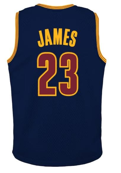 Mitchell & Ness Youth Jersey Youth LeBron James Cleveland Cavaliers Mitchell & Ness Navy 2015-16 NBA Throwback Jersey  - Unisex