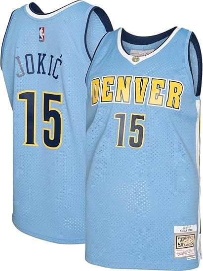 Mitchell & Ness Youth Jersey Youth Nikola Jokic Denver Nuggets Mitchell & Ness NBA Light Blue Throwback Jersey