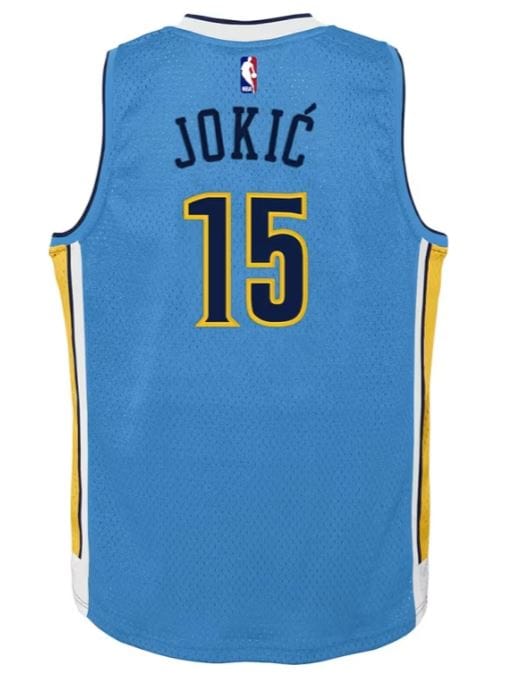 Mitchell & Ness Youth Jersey Youth Nikola Jokic Denver Nuggets Mitchell & Ness NBA Light Blue Throwback Jersey - Unisex