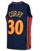 Mitchell & Ness Youth Jersey Youth Stephen Curry Golden State Warriors Mitchell & Ness NBA Navy Throwback Jersey - Unisex