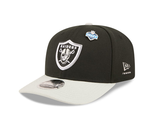 New Era Adjustable Hat Adjustable / Black Adult Las Vegas Raiders New Era Team Color 2026 NFL Draft 9SEVENTY Stretch Snap Adjustable Hat - Men's