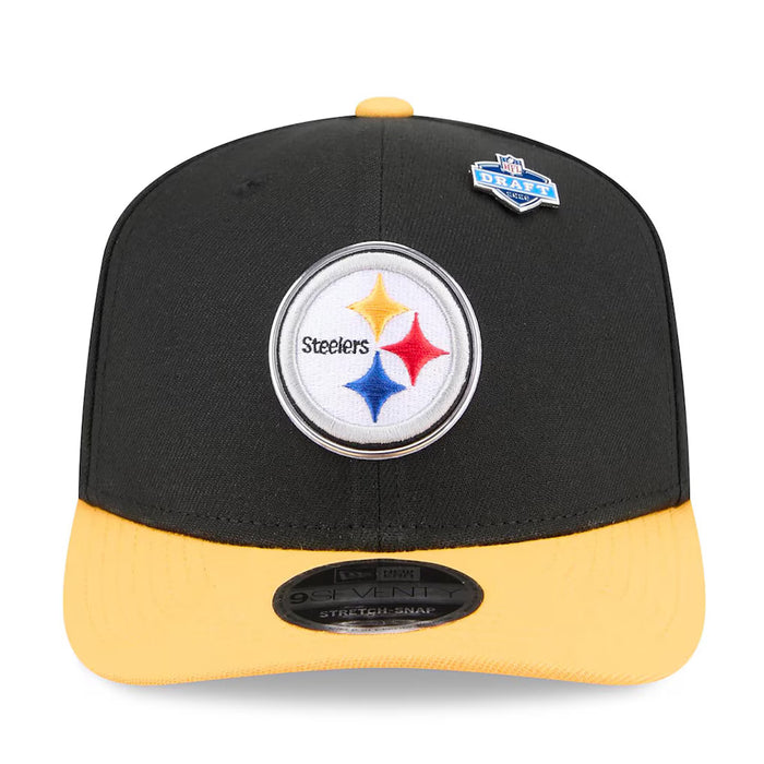 New Era Adjustable Hat Adjustable / Black Adult Pittsburgh Steelers New Era Team Color 2026 NFL Draft 9SEVENTY Stretch Snap Adjustable Hat - Men's