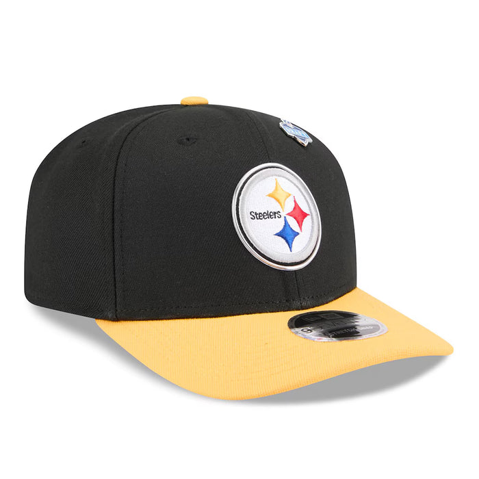 New Era Adjustable Hat Adjustable / Black Adult Pittsburgh Steelers New Era Team Color 2026 NFL Draft 9SEVENTY Stretch Snap Adjustable Hat - Men's