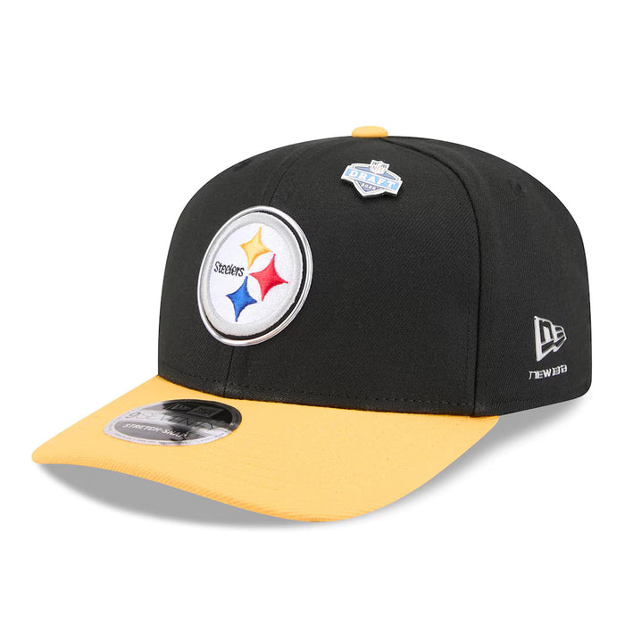 New Era Adjustable Hat Adjustable / Black Adult Pittsburgh Steelers New Era Team Color 2026 NFL Draft 9SEVENTY Stretch Snap Adjustable Hat - Men's
