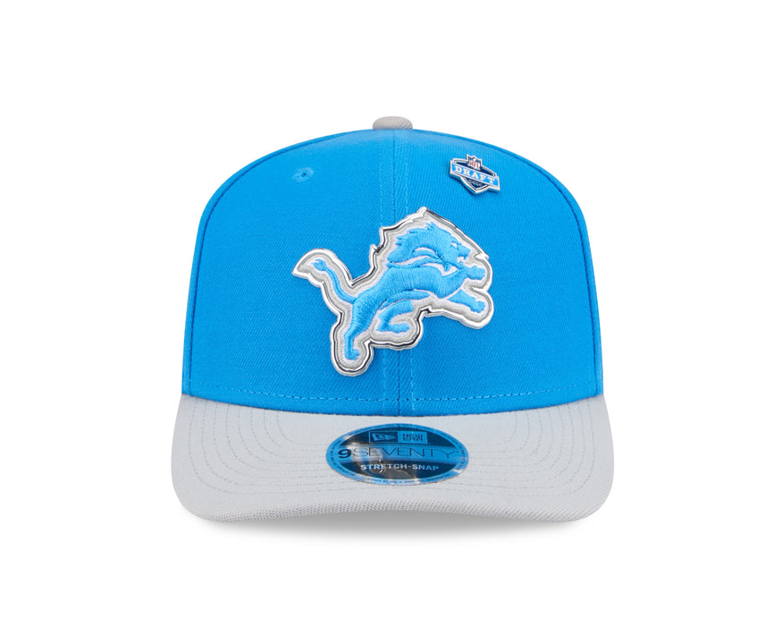 New Era Adjustable Hat Adjustable / Blue Adult Detroit Lions New Era Team Color 2026 NFL Draft 9SEVENTY Stretch Snap Adjustable Hat - Men's