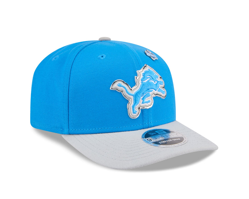 New Era Adjustable Hat Adjustable / Blue Adult Detroit Lions New Era Team Color 2026 NFL Draft 9SEVENTY Stretch Snap Adjustable Hat - Men's