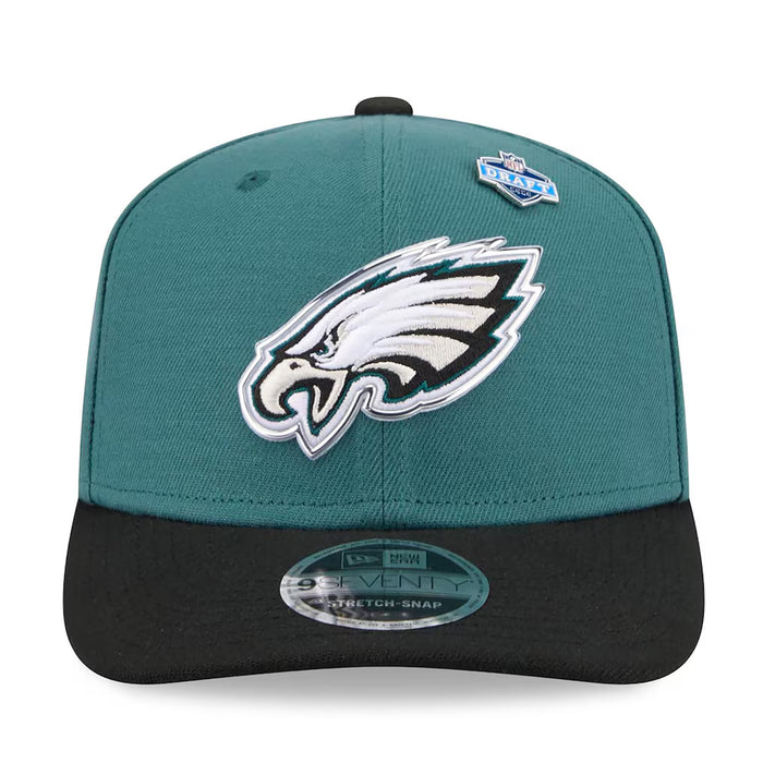 New Era Adjustable Hat Adjustable / Eagles Adult Philadelphia Eagles New Era Team Color 2026 NFL Draft 9SEVENTY Stretch Snap Adjustable Hat - Men's