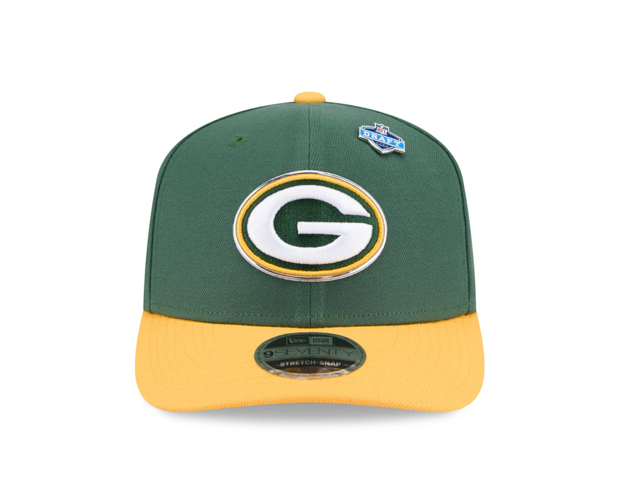 New Era Adjustable Hat Adjustable / Green Adult Green Bay Packers New Era Team Color 2026 NFL Draft 9SEVENTY Stretch Snap Adjustable Hat - Men's