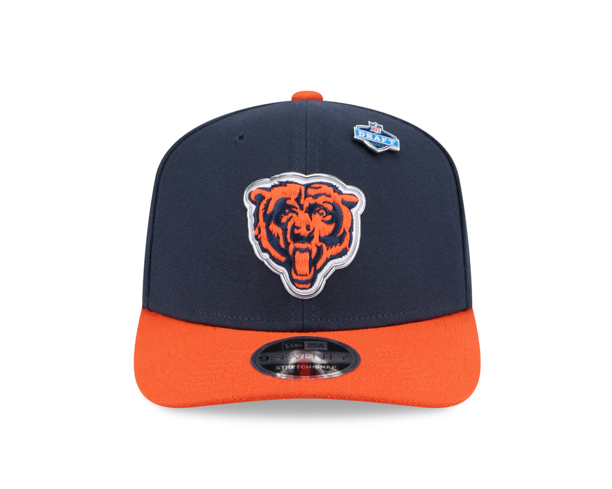 New Era Adjustable Hat Adjustable / Navy Adult Chicago Bears New Era Team Color 2026 NFL Draft 9SEVENTY Stretch Snap Adjustable Hat - Men's