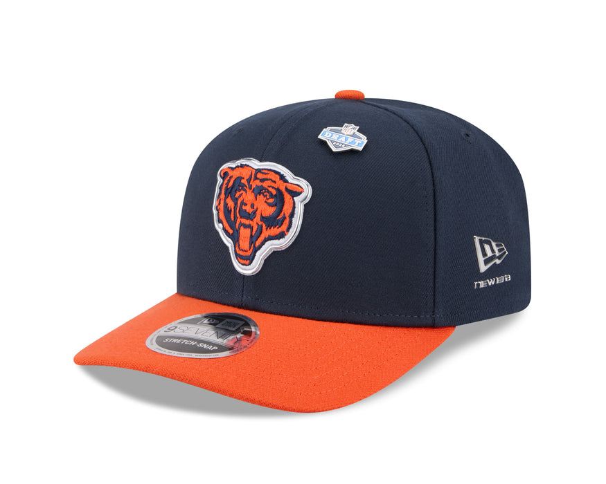 New Era Adjustable Hat Adjustable / Navy Adult Chicago Bears New Era Team Color 2026 NFL Draft 9SEVENTY Stretch Snap Adjustable Hat - Men's