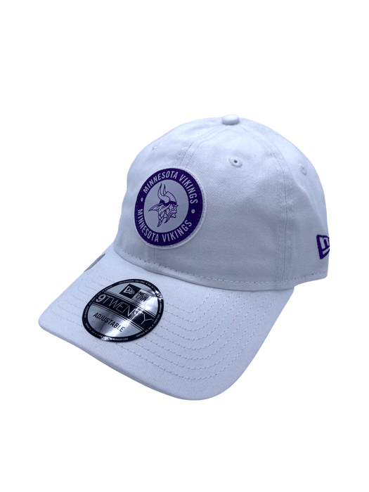 New Era Adjustable Hat Adjustable / White Adult Minnesota Vikings New Era White Winter Warrior 9TWENTY Adjustable Hat - Men's