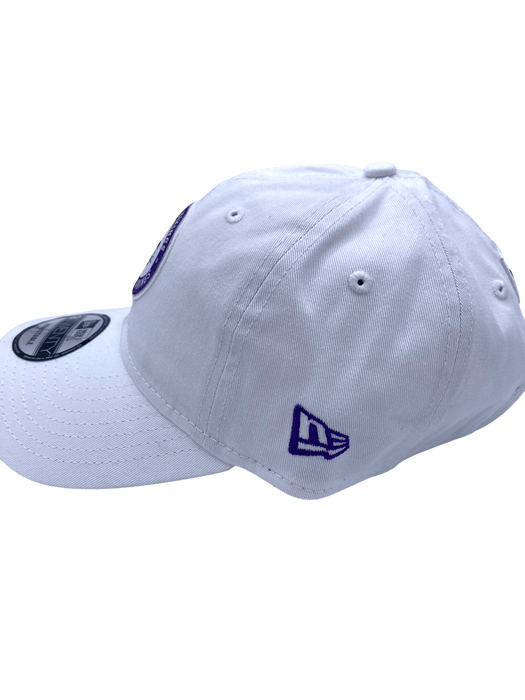 New Era Adjustable Hat Adjustable / White Adult Minnesota Vikings New Era White Winter Warrior 9TWENTY Adjustable Hat - Men's