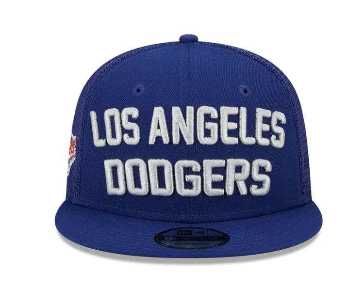 New Era 9FIFTY Los Angeles Dodgers Vintage Script Black White Snapback Hat
