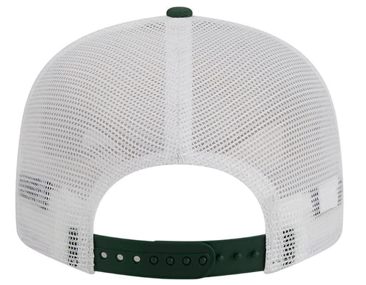 New Era Adjustable Hat Green Green Bay Packers New Era Green Tear Stripe Trucker 9FIFTY Snapback Hat