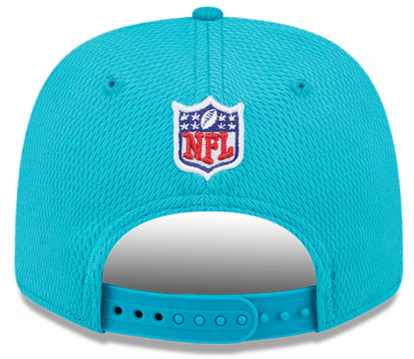 New Era Adjustable Hat OSFA / Aqua Miami Dolphins New Era Aqua 2024 Sideline Roper 9SEVENTY Stretch-Snapback Hat