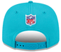 New Era Adjustable Hat OSFA / Aqua Miami Dolphins New Era Aqua 2024 Sideline Roper 9SEVENTY Stretch-Snapback Hat