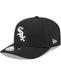 New Era Adjustable Hat OSFA / Black Adult Chicago White Sox New Era Black Replica Team Logo 9SEVENTY Stretch-Snapback Hat - Men's