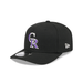 New Era Adjustable Hat OSFA / Black Adult Colorado Rockies New Era Black Replica Team Logo 9SEVENTY Stretch-Snapback Hat - Men's
