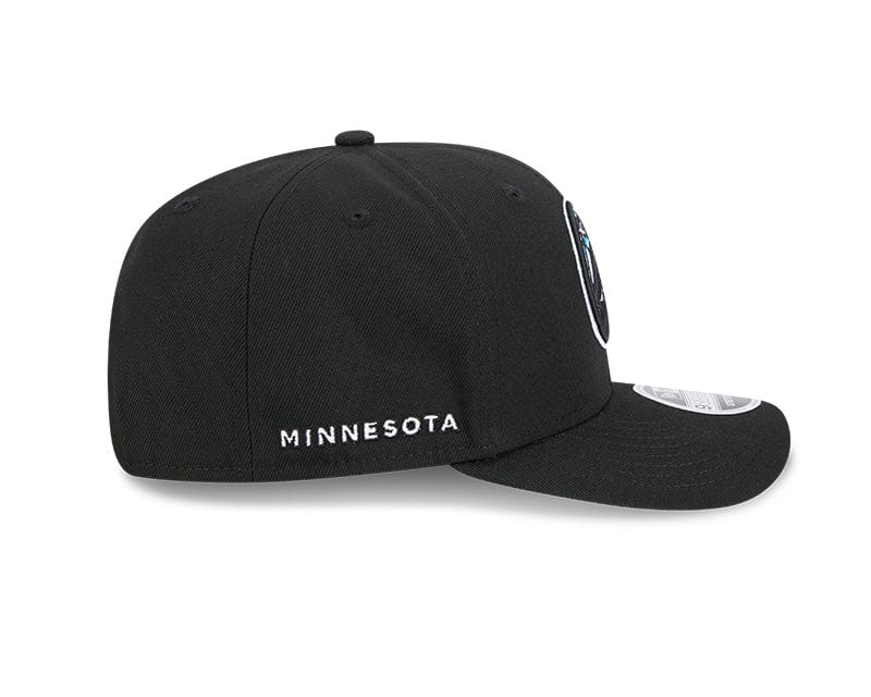 New Era Adjustable Hat OSFA / Black Adult Minnesota Timberwolves New Era Black 2024 Alternate City Edition 9SEVENTY Stretch-Snapback Hat - Men's