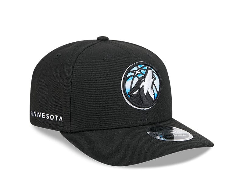 New Era Adjustable Hat OSFA / Black Adult Minnesota Timberwolves New Era Black 2024 Alternate City Edition 9SEVENTY Stretch-Snapback Hat - Men's