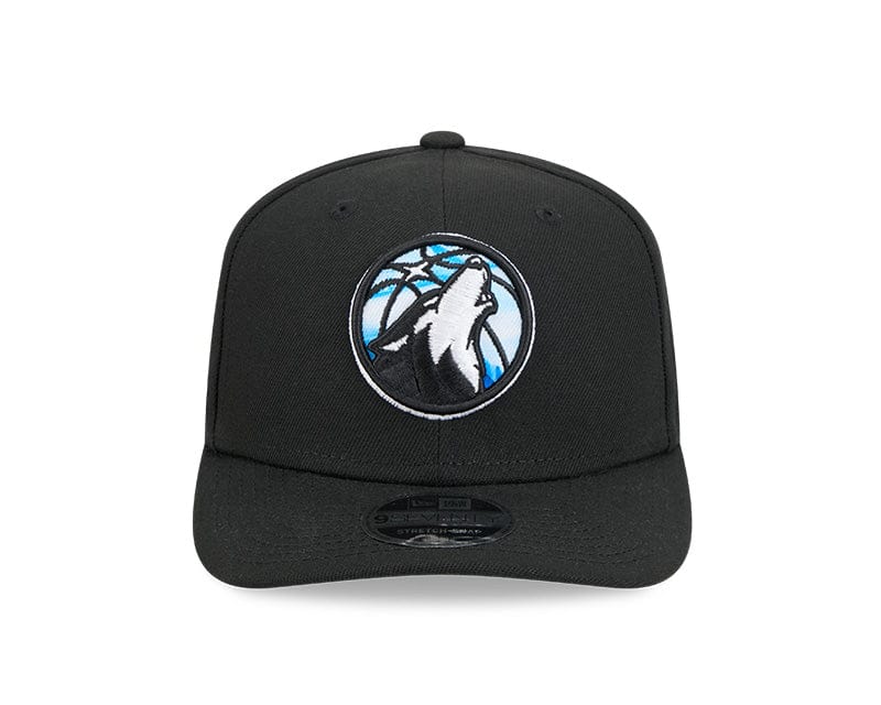 New Era Adjustable Hat OSFA / Black Adult Minnesota Timberwolves New Era Black 2024 Alternate City Edition 9SEVENTY Stretch-Snapback Hat - Men's