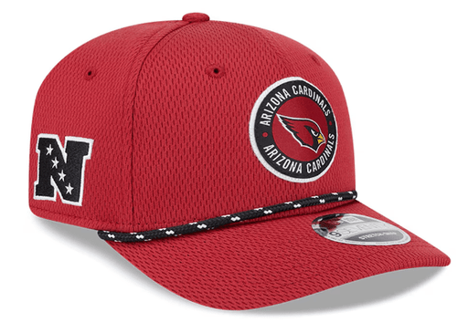 New Era Adjustable Hat OSFA / Black Arizona Cardinals New Era Black 2024 Sideline Roper 9SEVENTY Stretch-Snapback Hat