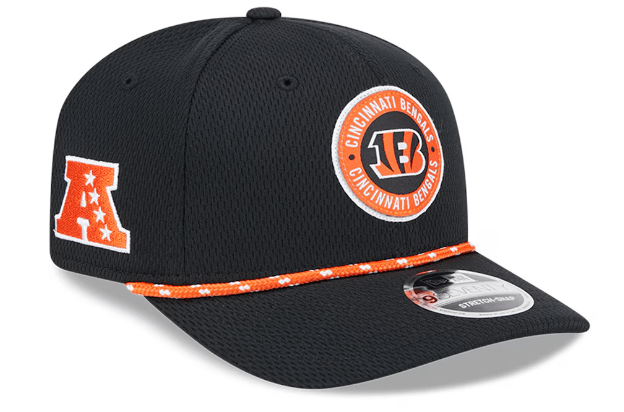 Men s New Era Black Cincinnati Bengals 2024 Sideline 9SEVENTY Stretch Snap Hat