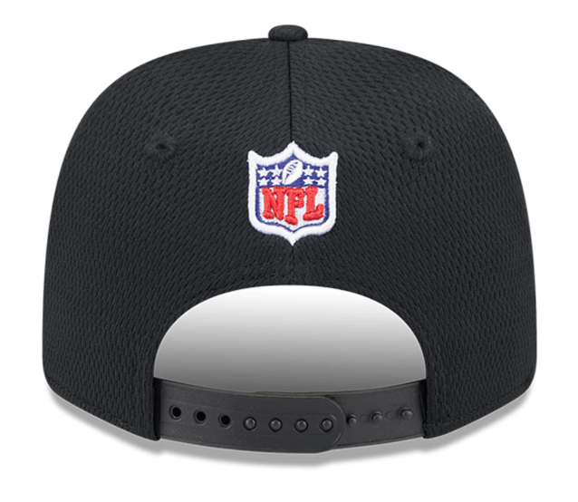 New Era Adjustable Hat OSFA / Black Las Vegas Raiders New Era Black 2024 Sideline Roper 9SEVENTY Stretch-Snapback Hat