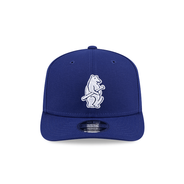 New Era Adjustable Hat OSFA / Blue Adult Chicago Cubs 1919 Alternate New Era Blue Replica Team Logo 9SEVENTY Stretch-Snapback Hat - Men's
