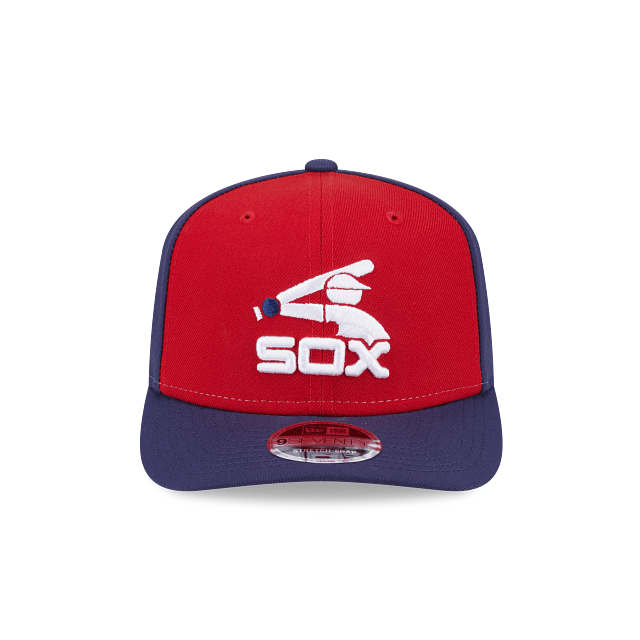 New Era Adjustable Hat OSFA / Blue Adult Chicago White Sox Alternate New Era Red/Navy Replica Team Logo 9SEVENTY Stretch-Snapback Hat - Men's