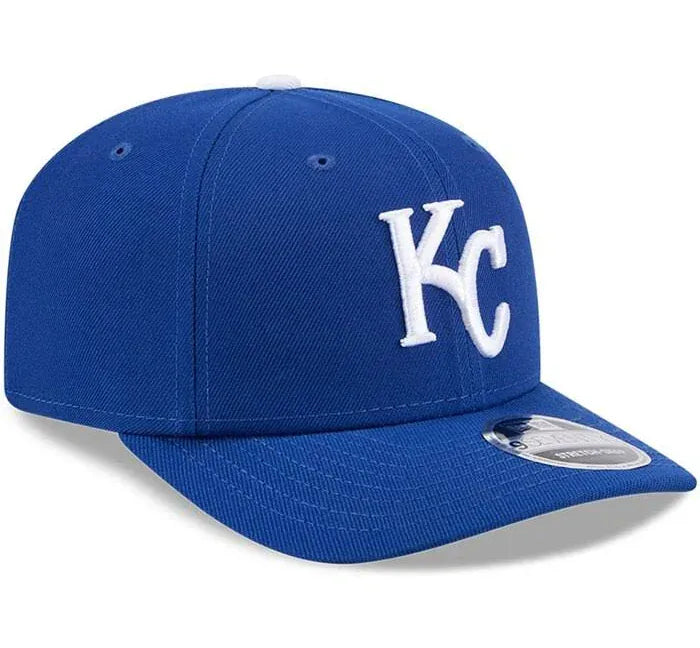 New Era Adjustable Hat OSFA / Blue Adult Kansas City Royals New Era Blue Replica Team Logo 9SEVENTY Stretch-Snapback Hat - Men's