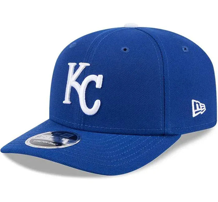 New Era Adjustable Hat OSFA / Blue Adult Kansas City Royals New Era Blue Replica Team Logo 9SEVENTY Stretch-Snapback Hat - Men's