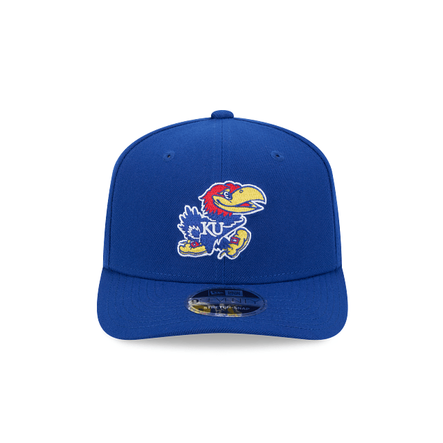 New Era Adjustable Hat OSFA / Blue Adult Kansas Jayhawks New Era Blue Replica Team Logo 9SEVENTY Stretch-Snapback Hat - Men's