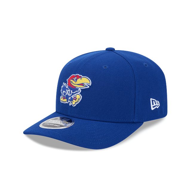 New Era Adjustable Hat OSFA / Blue Adult Kansas Jayhawks New Era Blue Replica Team Logo 9SEVENTY Stretch-Snapback Hat - Men's