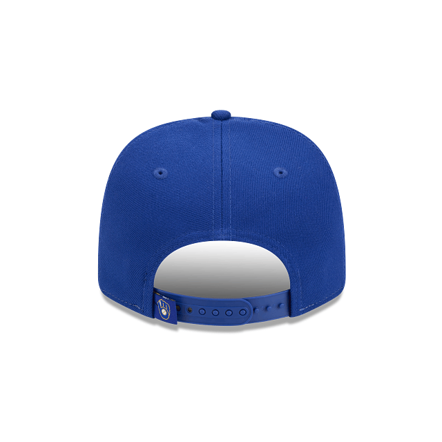 New Era Adjustable Hat OSFA / Blue Adult Milwaukee Brewers Vintage New Era Yellow/ Navy Replica Team Logo 9SEVENTY Stretch-Snapback Hat - Men's