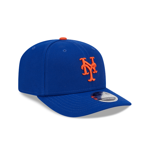 New Era Adjustable Hat OSFA / Blue Adult New York Mets New Era Blue Replica Team Logo 9SEVENTY Stretch-Snapback Hat - Men's