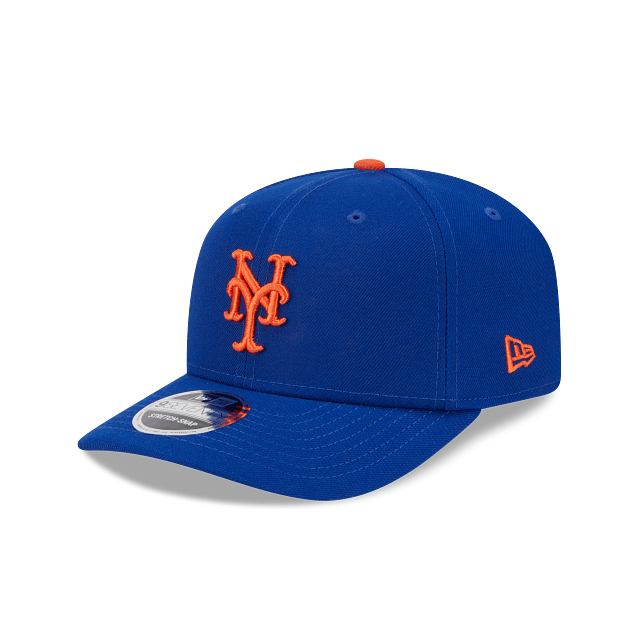 New Era Adjustable Hat OSFA / Blue Adult New York Mets New Era Blue Replica Team Logo 9SEVENTY Stretch-Snapback Hat - Men's