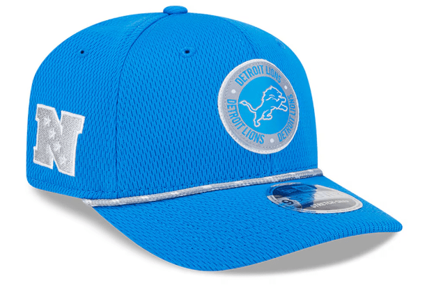 New Era Adjustable Hat OSFA / Blue Detroit Lions New Era Blue 2024 Sideline Roper 9SEVENTY Stretch-Snapback Hat