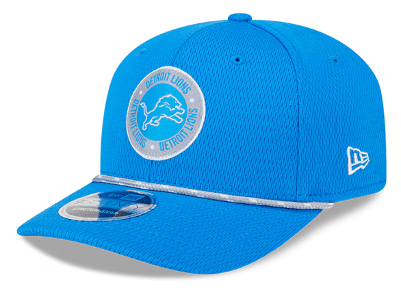 New Era Adjustable Hat OSFA / Blue Detroit Lions New Era Blue 2024 Sideline Roper 9SEVENTY Stretch-Snapback Hat