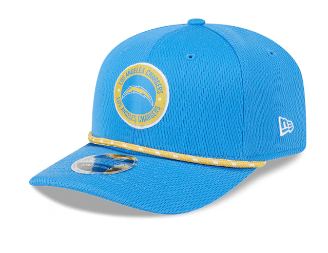 New Era Adjustable Hat OSFA / Blue Los Angeles Chargers New Era Blue 2024 Sideline Roper 9SEVENTY Stretch-Snapback Hat