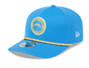 New Era Adjustable Hat OSFA / Blue Los Angeles Chargers New Era Blue 2024 Sideline Roper 9SEVENTY Stretch-Snapback Hat