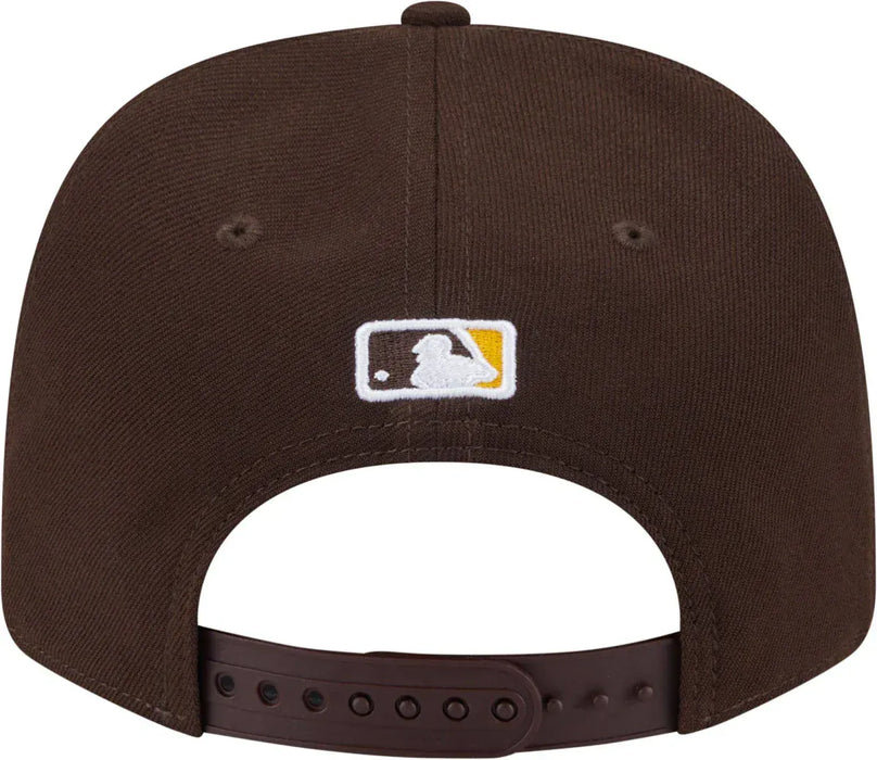 New Era Adjustable Hat OSFA / Brown Adult San Diego Padres New Era Brown Replica Team Logo 9SEVENTY Stretch-Snapback Hat - Men's
