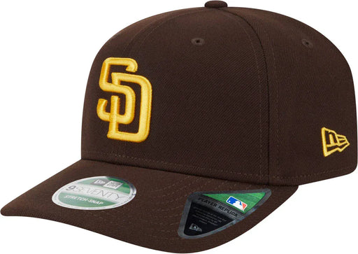 New Era Adjustable Hat OSFA / Brown Adult San Diego Padres New Era Brown Replica Team Logo 9SEVENTY Stretch-Snapback Hat - Men's