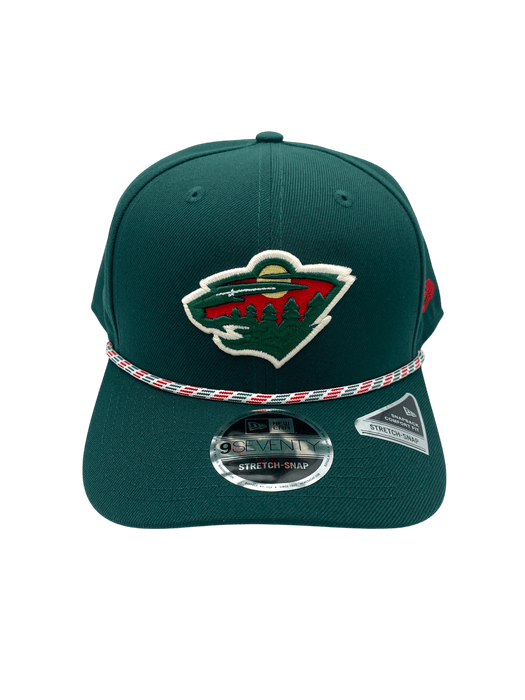 New Era Adjustable Hat OSFA / Green Adult Minnesota Wild New Era Green Multi Roper 9SEVENTY Stretch-Snapback Hat - Men's