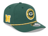 New Era Adjustable Hat OSFA / Green Green Bay Packers New Era Green 2024 Sideline Roper 9SEVENTY Stretch-Snapback Hat