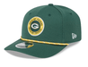 New Era Adjustable Hat OSFA / Green Green Bay Packers New Era Green 2024 Sideline Roper 9SEVENTY Stretch-Snapback Hat