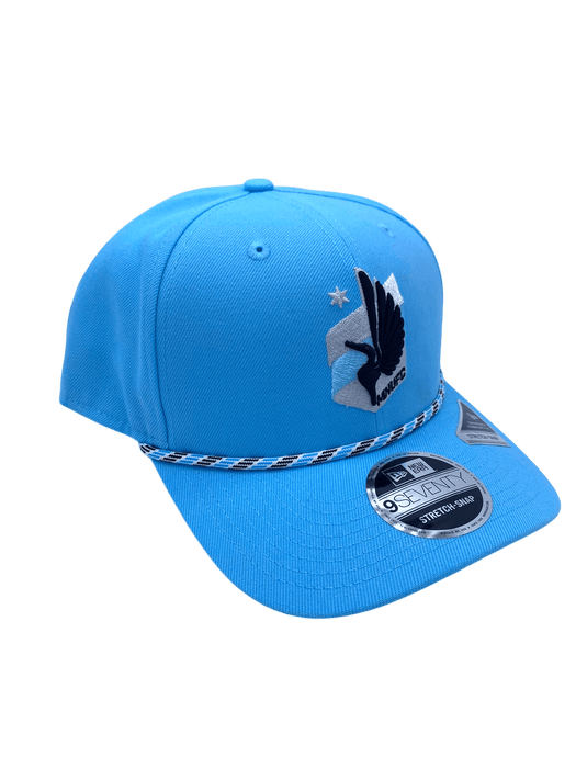 Adult Minnesota United FC New Era Light Blue Multi Roper 9SEVENTY Stretch-Snapback Hat - Men's