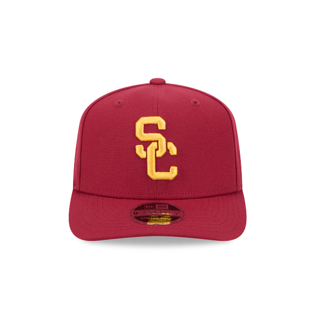 New Era Adjustable Hat OSFA / Maroon Adult USC Trojans New Era Maroon Replica Team Logo 9SEVENTY Stretch-Snapback Hat - Men's